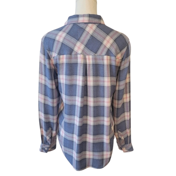 Rails Indigo Berry Plaid Flannel Shirt Size Small - Picture 4 of 5